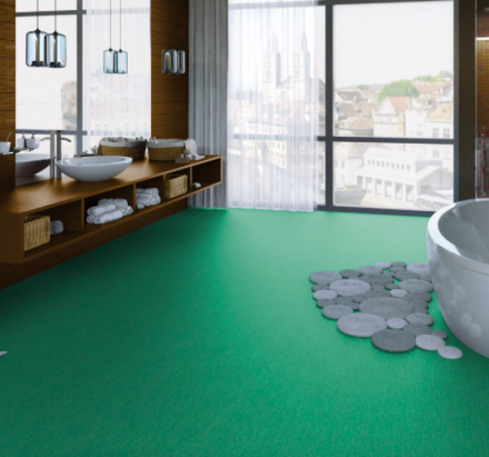 Линолеум коммерческий Travertine - Green 01