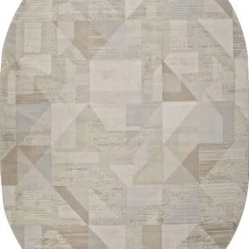 Ковер AFINA ( АФИНА ) F416AD - BEIGE / L.BROWN ( Овал )