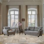 Ковер AFINA ( АФИНА ) F416AD - BEIGE / L.BROWN ( Овал )