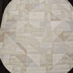 Ковер AFINA ( АФИНА ) F416AD - BEIGE / L.BROWN ( Овал )
