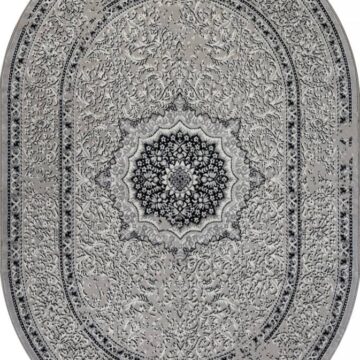 Ковер PALERMO ( ПАЛЕРМО ) F294 - DARK GRAY ( Овал )