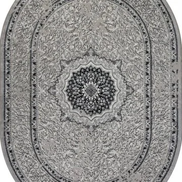 Ковер PALERMO ( ПАЛЕРМО ) F294 - DARK GRAY ( Овал )