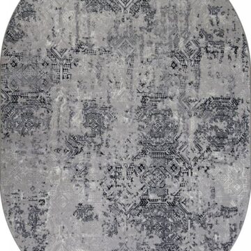 Ковер PALERMO ( ПАЛЕРМО ) F281 - DARK GRAY ( Овал )