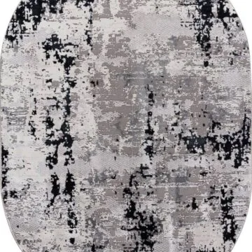 Ковер PALERMO ( ПАЛЕРМО ) F282 - DARK GRAY ( Овал )