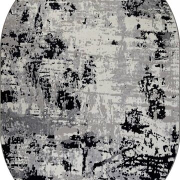 Ковер PALERMO ( ПАЛЕРМО ) F284 - DARK GRAY ( Овал )