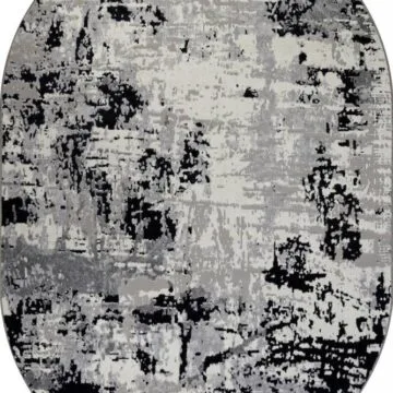 Ковер PALERMO ( ПАЛЕРМО ) F284 - DARK GRAY ( Овал )
