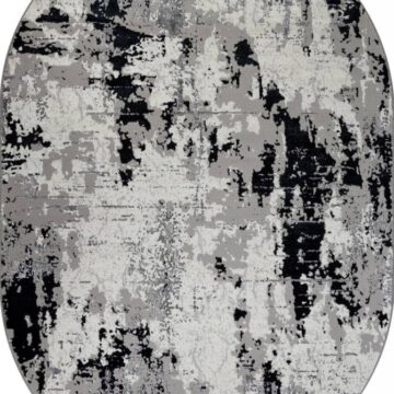 Ковер PALERMO ( ПАЛЕРМО ) F285 - DARK GRAY ( Овал )
