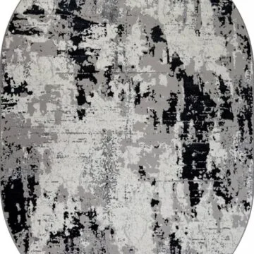 Ковер PALERMO ( ПАЛЕРМО ) F285 - DARK GRAY ( Овал )