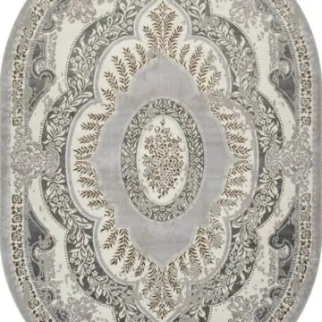 Ковер PALERMO ( ПАЛЕРМО ) F290 - GRAY-GREEN ( Овал )