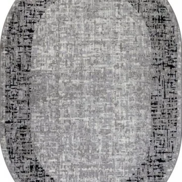 Ковер PALERMO ( ПАЛЕРМО ) F292 - DARK GRAY ( Овал )