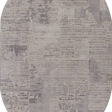 Ковер LIMAN ( ЛИМАН ) F168 - CREAM-GRAY ( Овал )
