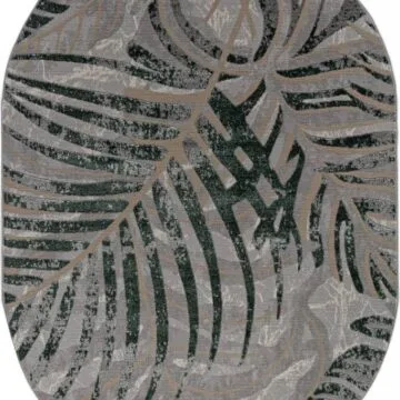 Ковер LIMAN ( ЛИМАН ) F479 - GRAY-GREEN ( Овал )
