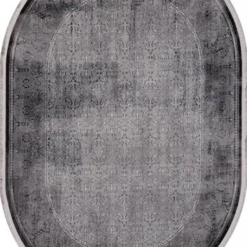 Ковер LISSABON ( ЛИССАБОН ) SI003G - GREY / GREY ( Овал )
