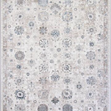 Ковер LILY ( ЛИЛИ ) 9312A - S.WHITE / P.BLUE