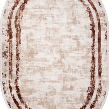 Ковер LISSABON ( ЛИССАБОН ) SI053K - BROWN / BROWN  ( Овал )