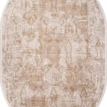 Ковер LISSABON ( ЛИССАБОН ) SI023B - BROWN / BROWN ( Овал )
