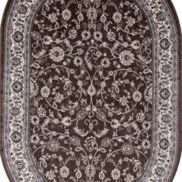 Ковер VALENCIA DELUXE ( ВАЛЕНСИЯ ДЕЛЮКС ) d251 - BROWN ( Овал )