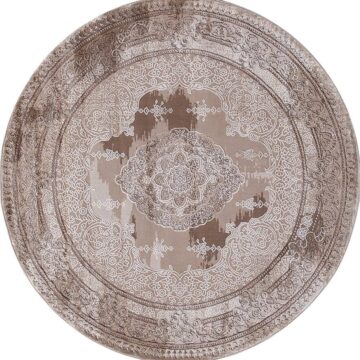 Ковер ARMINA ( АРМИНА ) 03704A - BROWN / BROWN ( Круг )