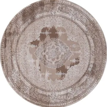 Ковер ARMINA ( АРМИНА ) 03704A - BROWN / BROWN ( Круг )