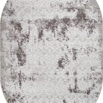 Ковер SILVER ( СИЛЬВЕР ) F392 - GRAY ( Овал )
