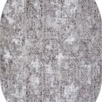 Ковер SILVER ( СИЛЬВЕР ) F390 - GRAY ( Овал )