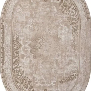 Ковер SIESTA ( СИЕСТА ) M030A - LIGHT BEIGE / CREAM ( Овал )