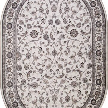 Ковер VALENCIA DELUXE ( ВАЛЕНСИЯ ДЕЛЮКС ) d251 - CREAM-BROWN ( Овал )