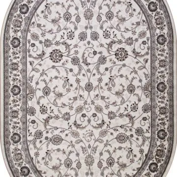 Ковер VALENCIA DELUXE ( ВАЛЕНСИЯ ДЕЛЮКС ) d251 - CREAM-BROWN ( Овал )