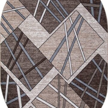 Ковер SIERRA ( СИЕРРА ) D487 - BEIGE-BROWN 2 ( Овал )
