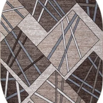 Ковер SIERRA ( СИЕРРА ) D487 - BEIGE-BROWN 2 ( Овал )