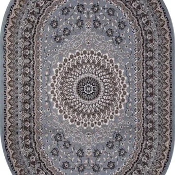 Ковер SIERRA ( СИЕРРА ) D504 - BLUE-BROWN 2 ( Овал )