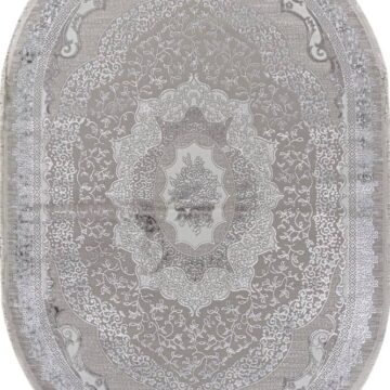 Ковер EFSAN ( ИФСАН ) Q010A - CREAM SHRINK / GREY FDY ( Овал )