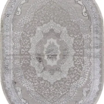 Ковер EFSAN ( ИФСАН ) Q010A - CREAM SHRINK / GREY FDY ( Овал )