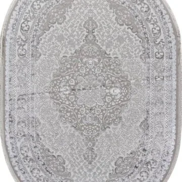 Ковер EFSAN ( ИФСАН ) Q011A - BEIGE SHRINK / GREY FDY ( Овал )