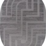 Ковер DIOS ( ДИОС) F439 - LIGHT GRAY ( Овал )
