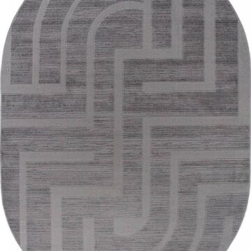 Ковер DIOS ( ДИОС) F439 - LIGHT GRAY ( Овал )