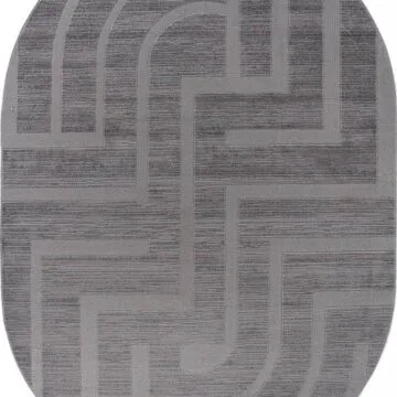 Ковер DIOS ( ДИОС) F439 - LIGHT GRAY ( Овал )