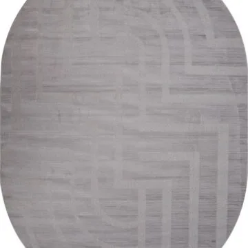 Ковер DIOS ( ДИОС) F439 - GRAY ( Овал )