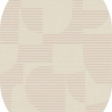 Ковер DIOS ( ДИОС) F440 - LIGHT CREAM ( Овал )