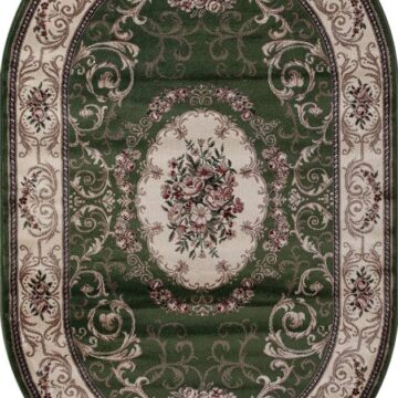 Ковер COLIZEY ( КОЛИЗЕЙ ) D066 - GREEN ( Овал )