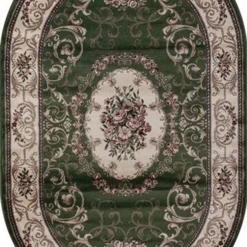 Ковер COLIZEY ( КОЛИЗЕЙ ) D066 - GREEN ( Овал )