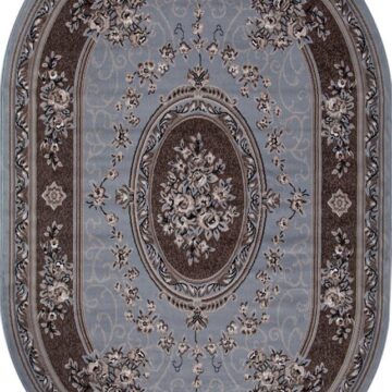 Ковер SIERRA ( СИЕРРА ) 5444 - BLUE-BROWN 2 ( Овал )