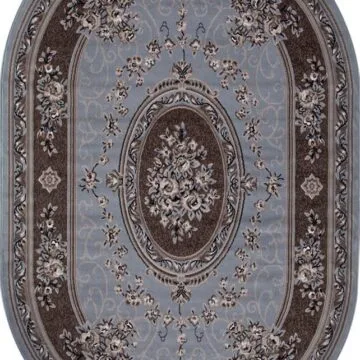 Ковер SIERRA ( СИЕРРА ) 5444 - BLUE-BROWN 2 ( Овал )