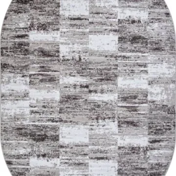 Ковер SILVER ( СИЛЬВЕР ) F394 - GRAY ( Овал )
