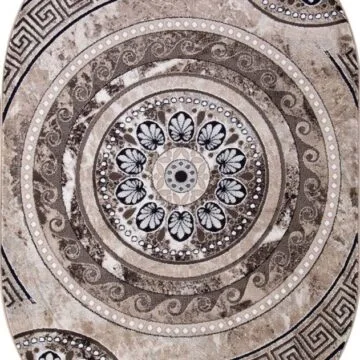 Ковер VALENCIA DELUXE ( ВАЛЕНСИЯ ДЕЛЮКС ) d300 - BROWN ( Овал )