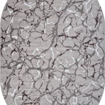Ковер SILVER ( СИЛЬВЕР ) F389 - GRAY ( Овал )