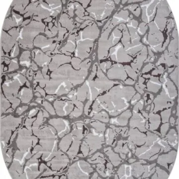 Ковер SILVER ( СИЛЬВЕР ) F389 - GRAY ( Овал )