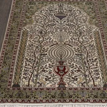 Ковер TIBET SILK & SILK ( ТИБЕТ СИЛК ЭНД СИЛК ) S-12 - СREAM
