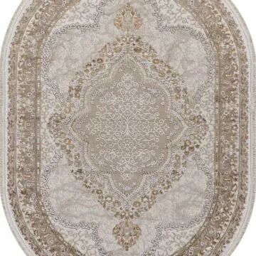 Ковер MOSSO ( МОССО ) 27226 - BEIGE / BEIGE ( Овал )