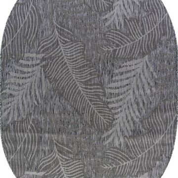 Ковер KAIR ( КАИР) S132 - DARK-GRAY ( Овал )